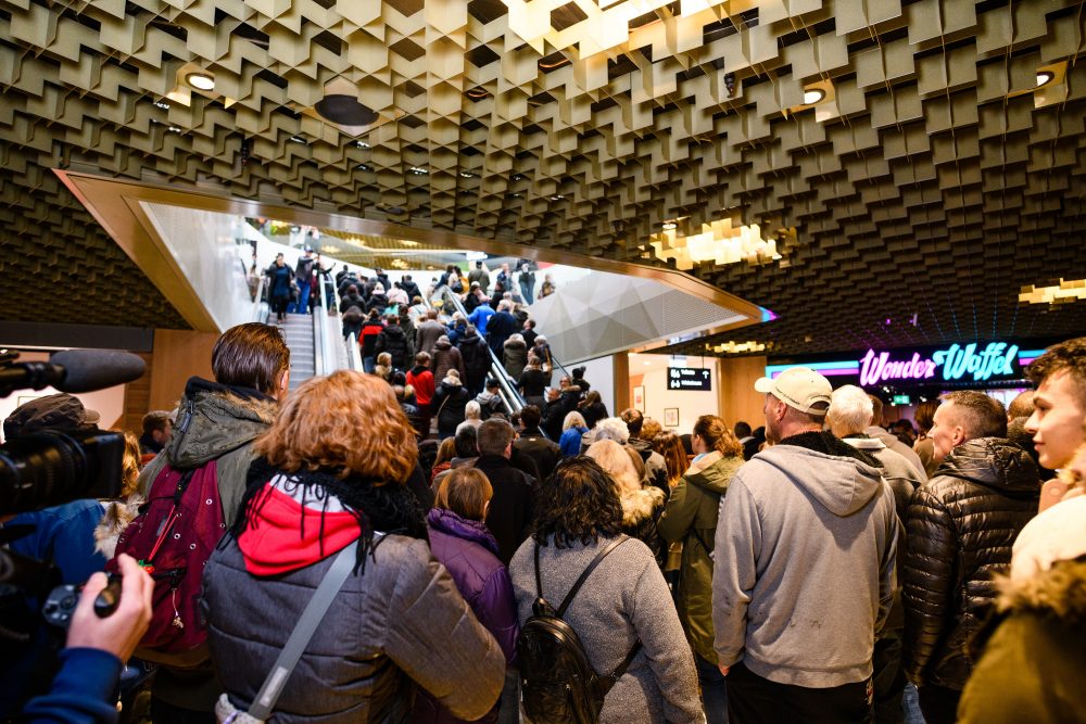 Impressionen von der Eroeffnung der Mall Of Switzerland, fotografiert am Mittwoch, 8. November 2017 in Ebikon. (PPR/Manuel Lopez).